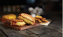 Bacon egg and cheese melt Den