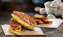 Ham egg and cheese melt