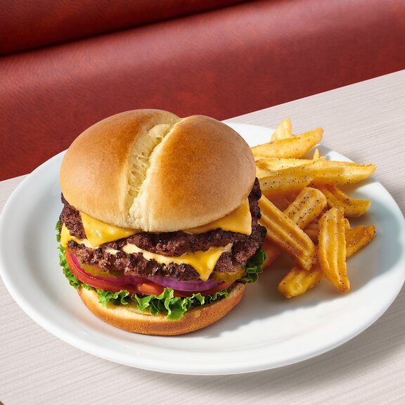 Denny's Double Cheeseburger