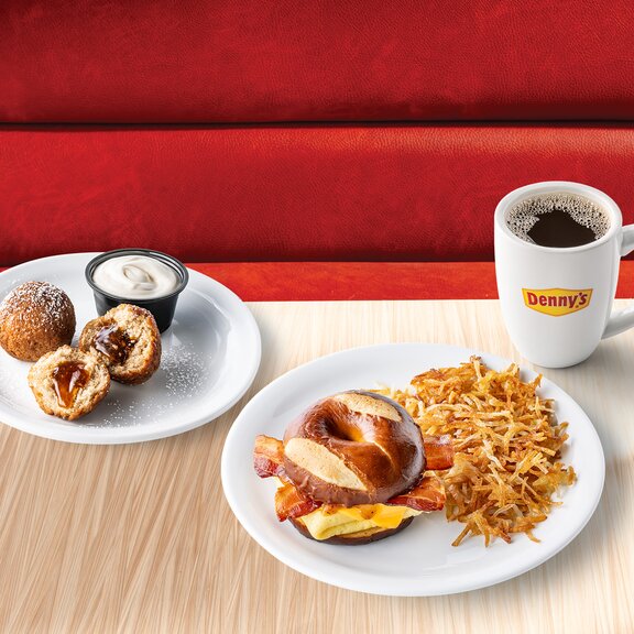 Denny's New Pretzel Bagel