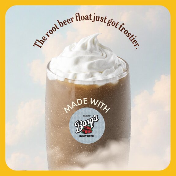 Denny's BARQ’S® ROOT BEER CLOUD FRAPPÉ